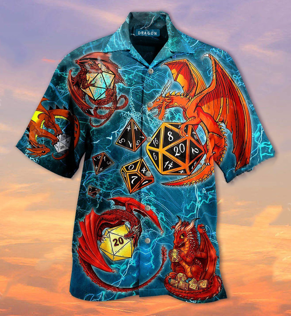 Dungeons and dragons hawaiian shirt