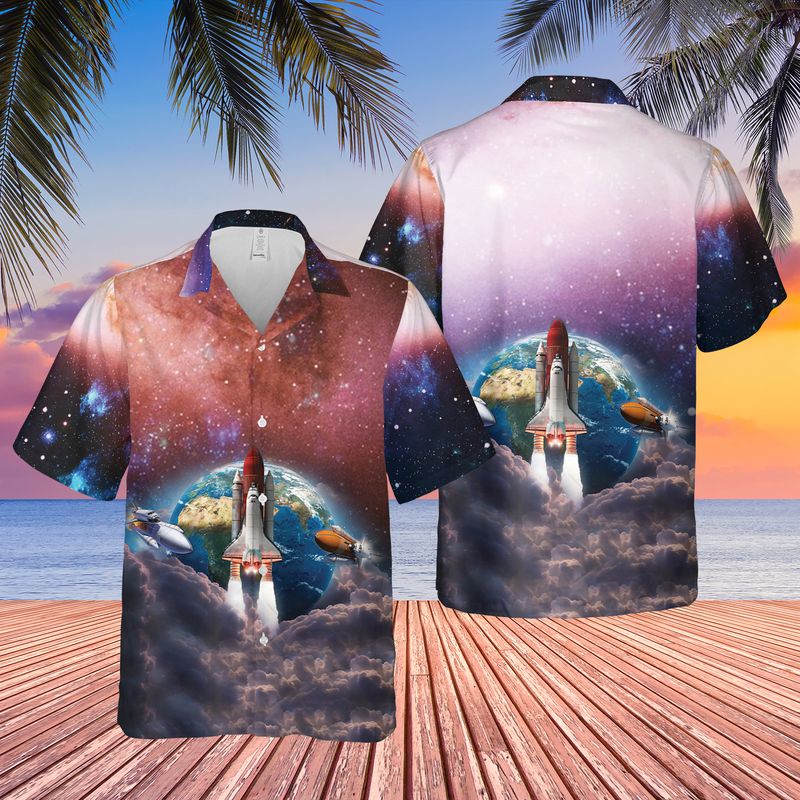 10 Space Shuttle Columbia Hawaiian Shirt and Shorts 1