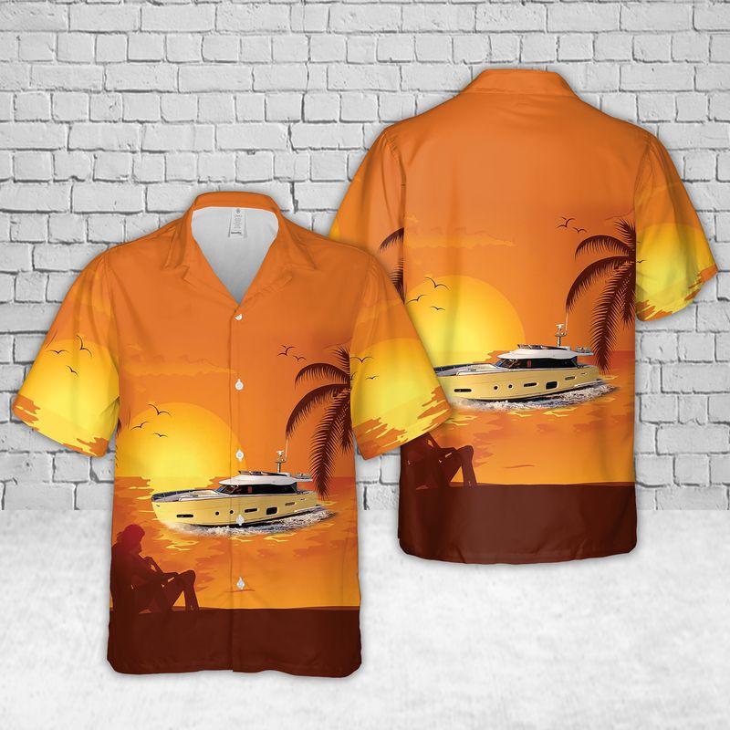 14 Azimut Magellano 66 Hawaiian Shirt 1