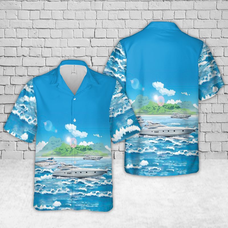 18 Azimut 68 Hawaiian Shirt 1