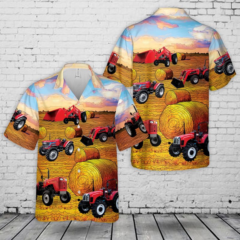 18 Mahindra Tractors USA Hawaiian Shirt And Short 1