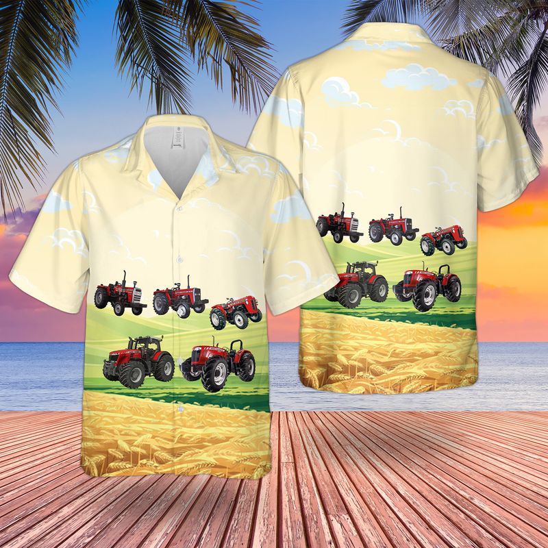 Massey Ferguson Tractor Hawaiian Shirt And Short