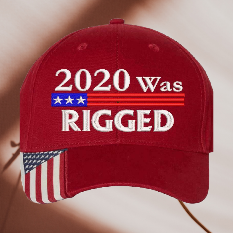 2020 was rigged cap hat 3.1