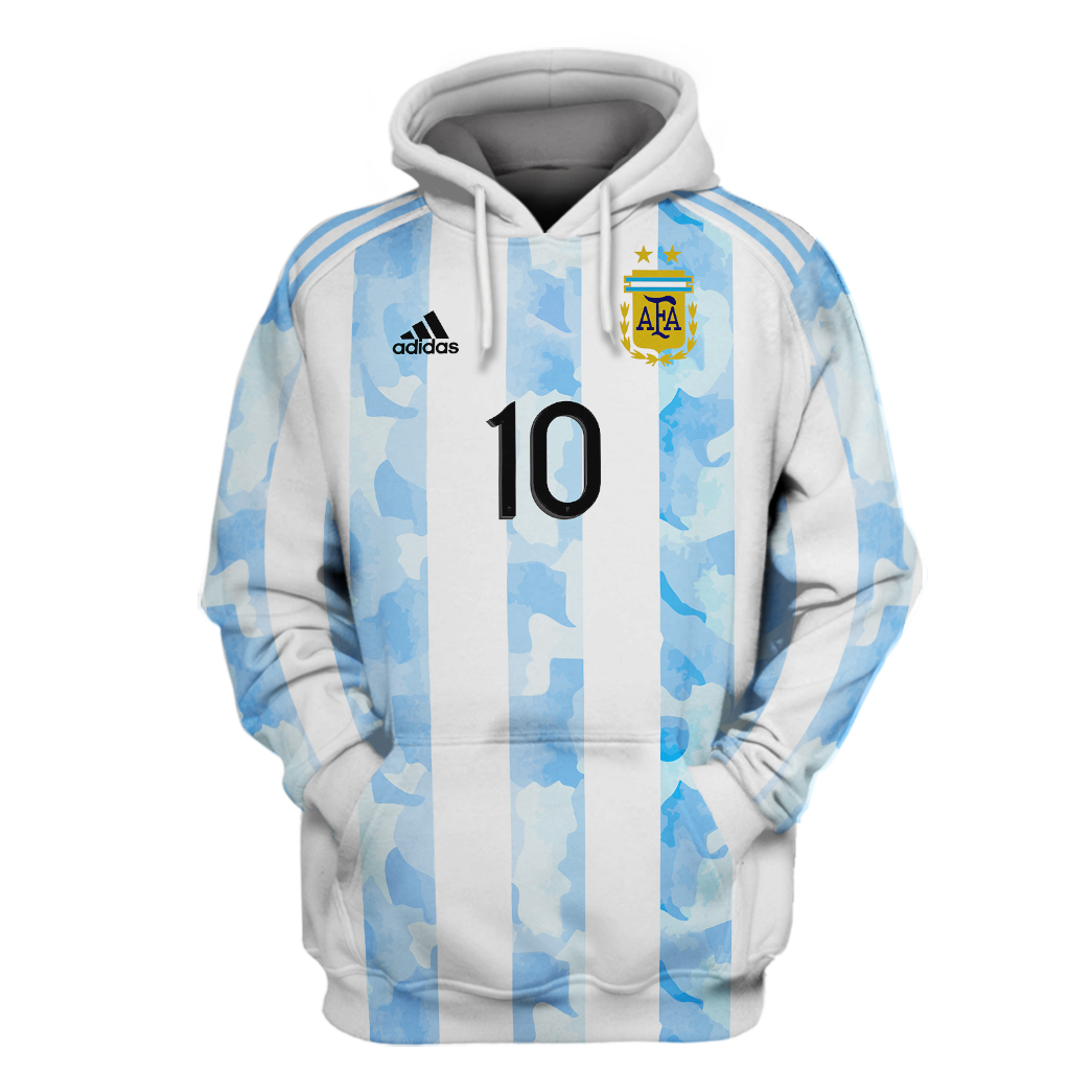 22 Argentina Messi 10 all over print 3d Hoodie And Shirt 1