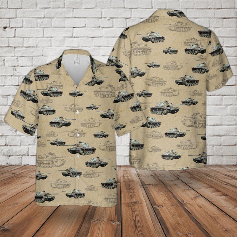 22 National Guard M60 Tank Hawaiian Shirt And Shorts 1