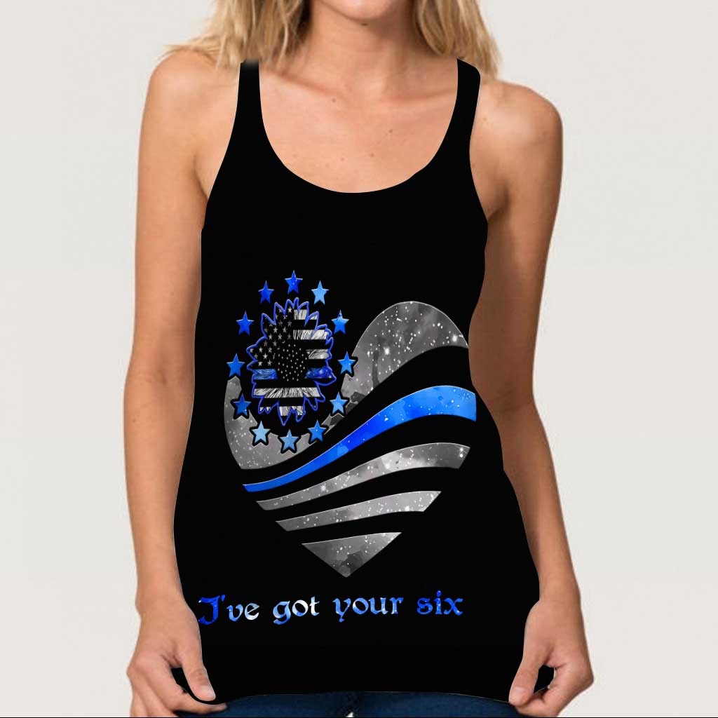 Ive Got Your Six Police Cross Tank Top