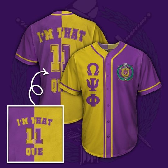29 Omega Psi Phi Baseball Jersey shirt 1 1