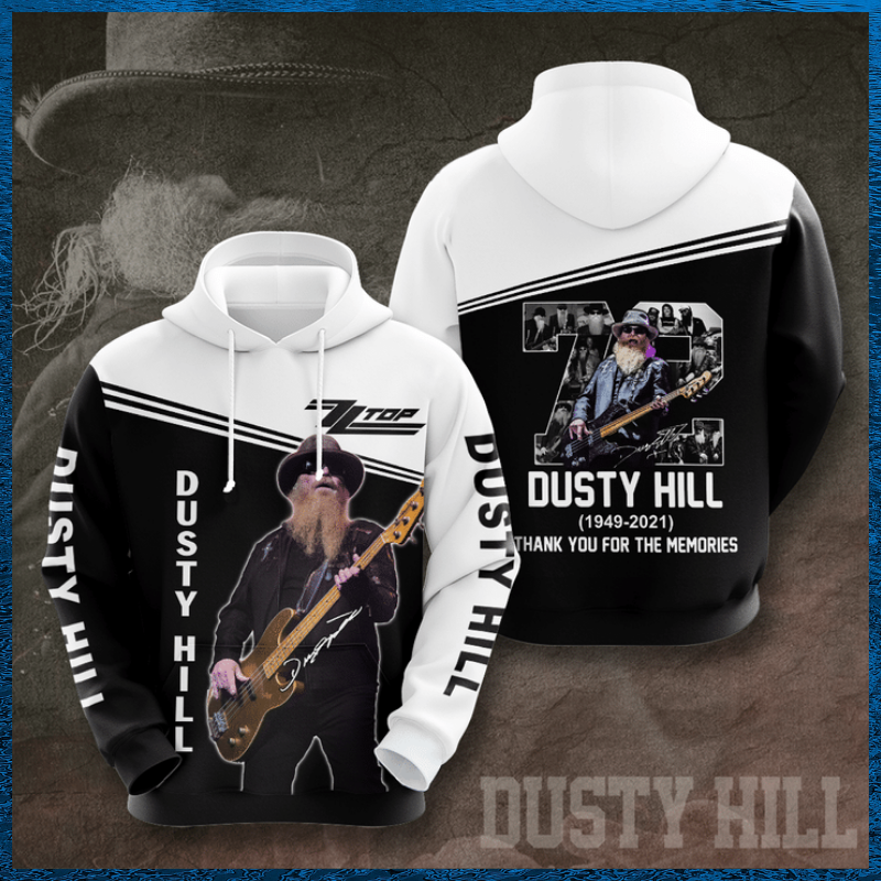 72 years Dusty Hill thank you for the memories hoodie 1