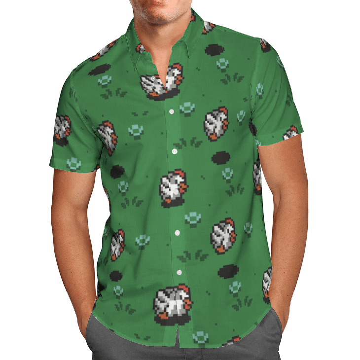 8 Bit Cuccos Hawaiian Shirt2