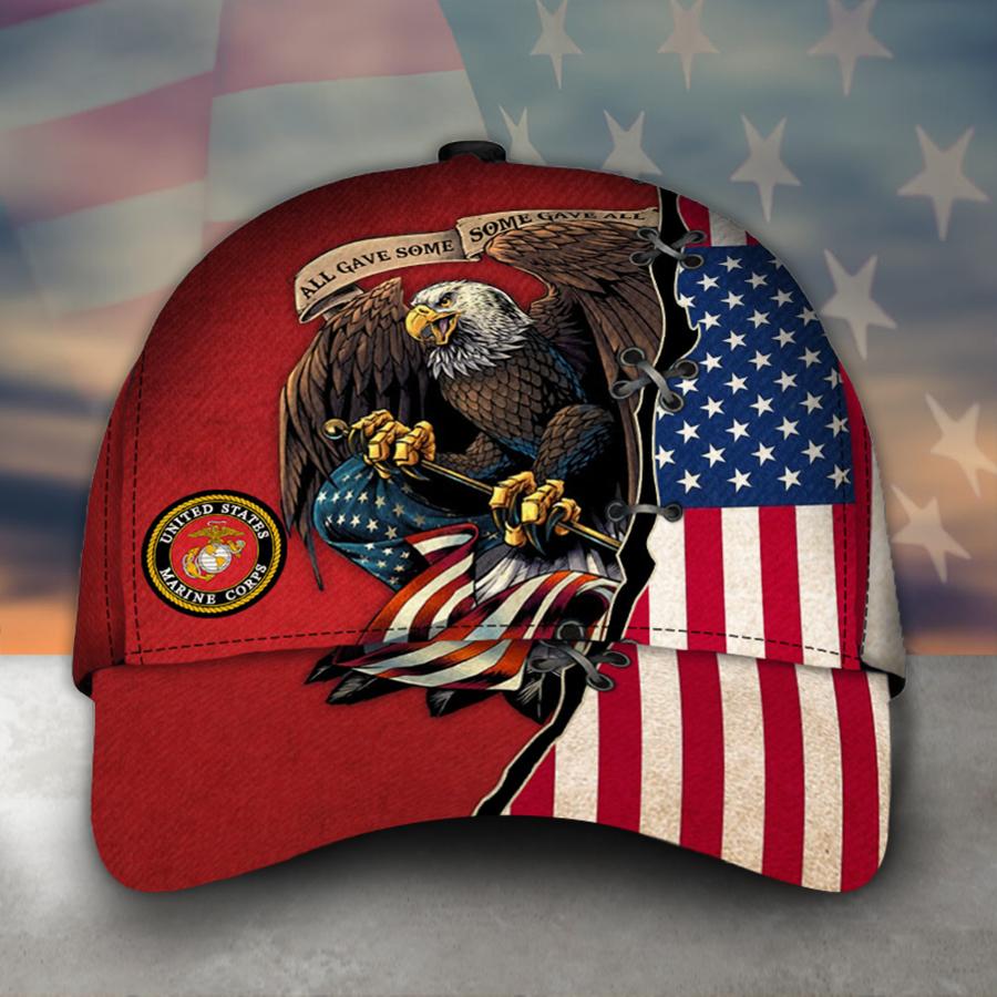 US Marine corps all gave some some gave all eagle cap