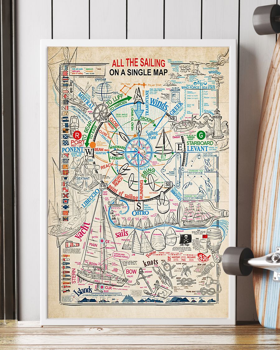 All the sailing on a single map poster 1