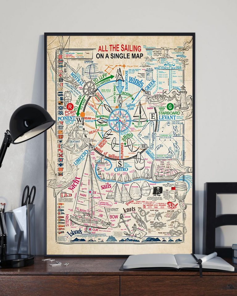 All the sailing on a single map poster 2