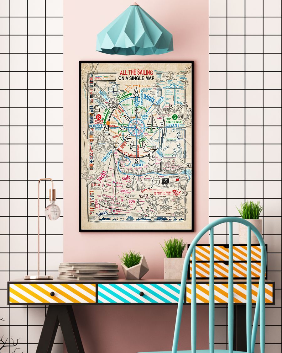 All the sailing on a single map poster 4