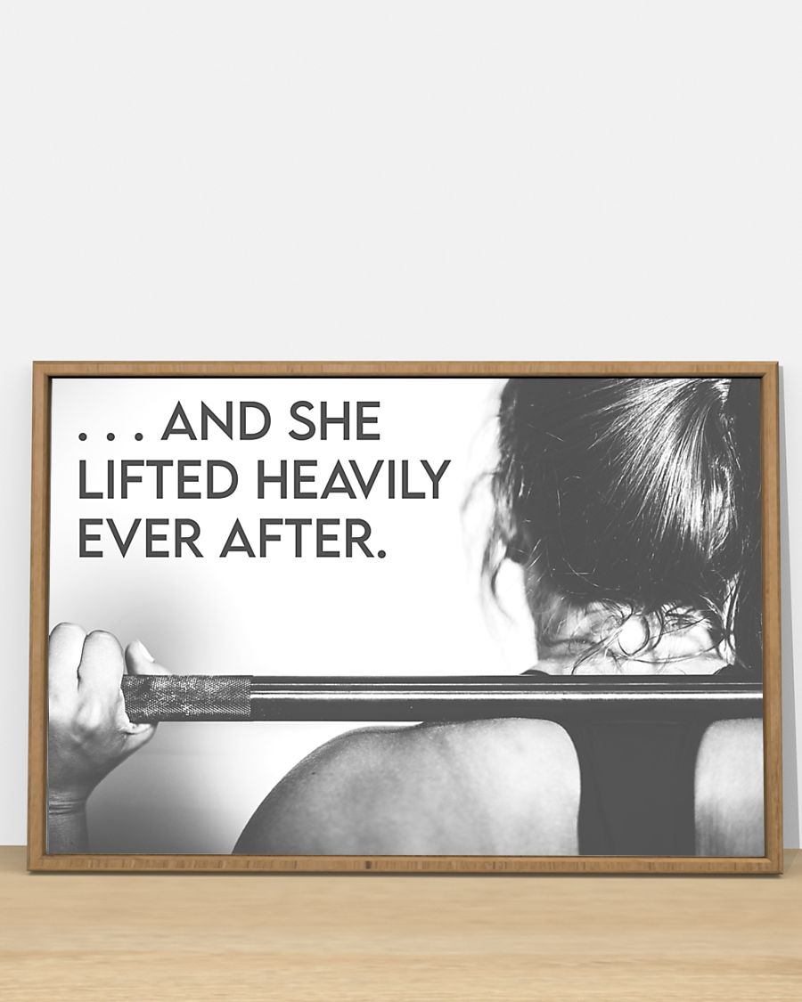And she lifted heavily ever after poster