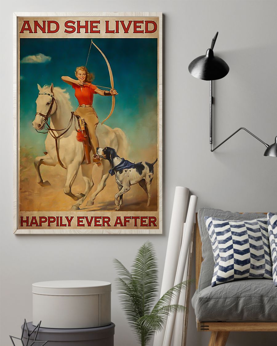 Archery and she lived happily ever after poster