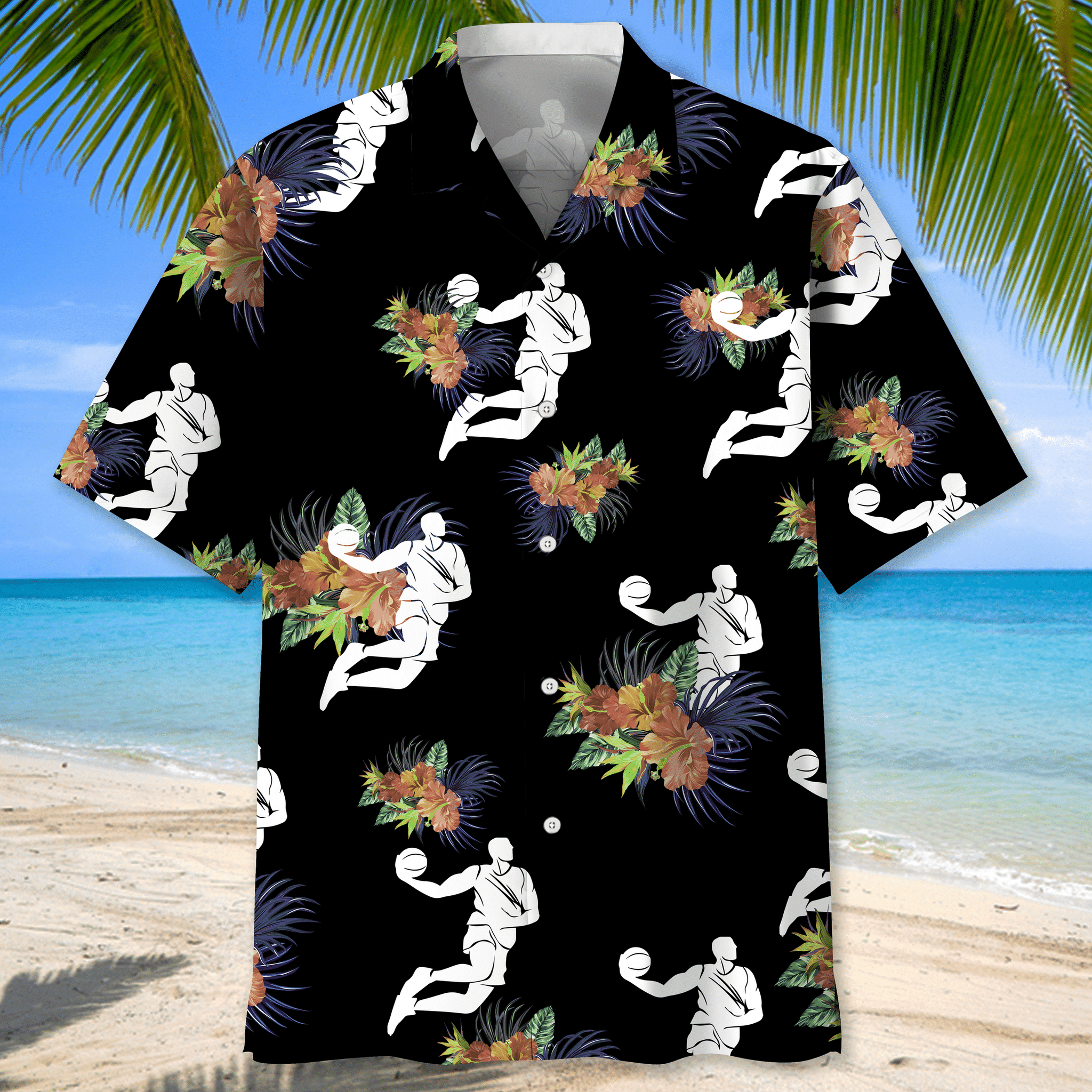 Basketball nature Hawaiian shirt and short 1