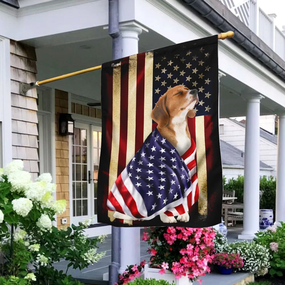 Beagle American Patriot Flag 1
