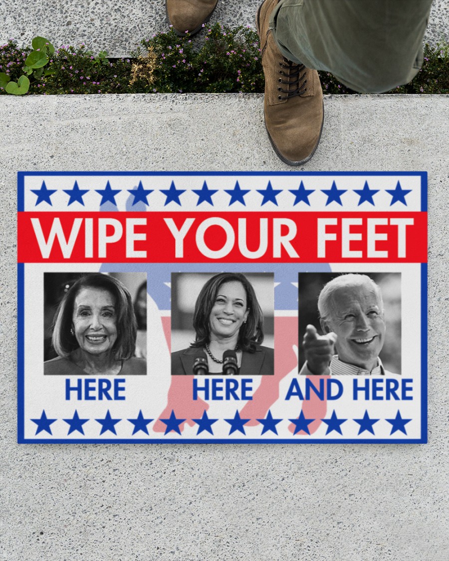 Biden Hillary wipe your feet here doormat 3