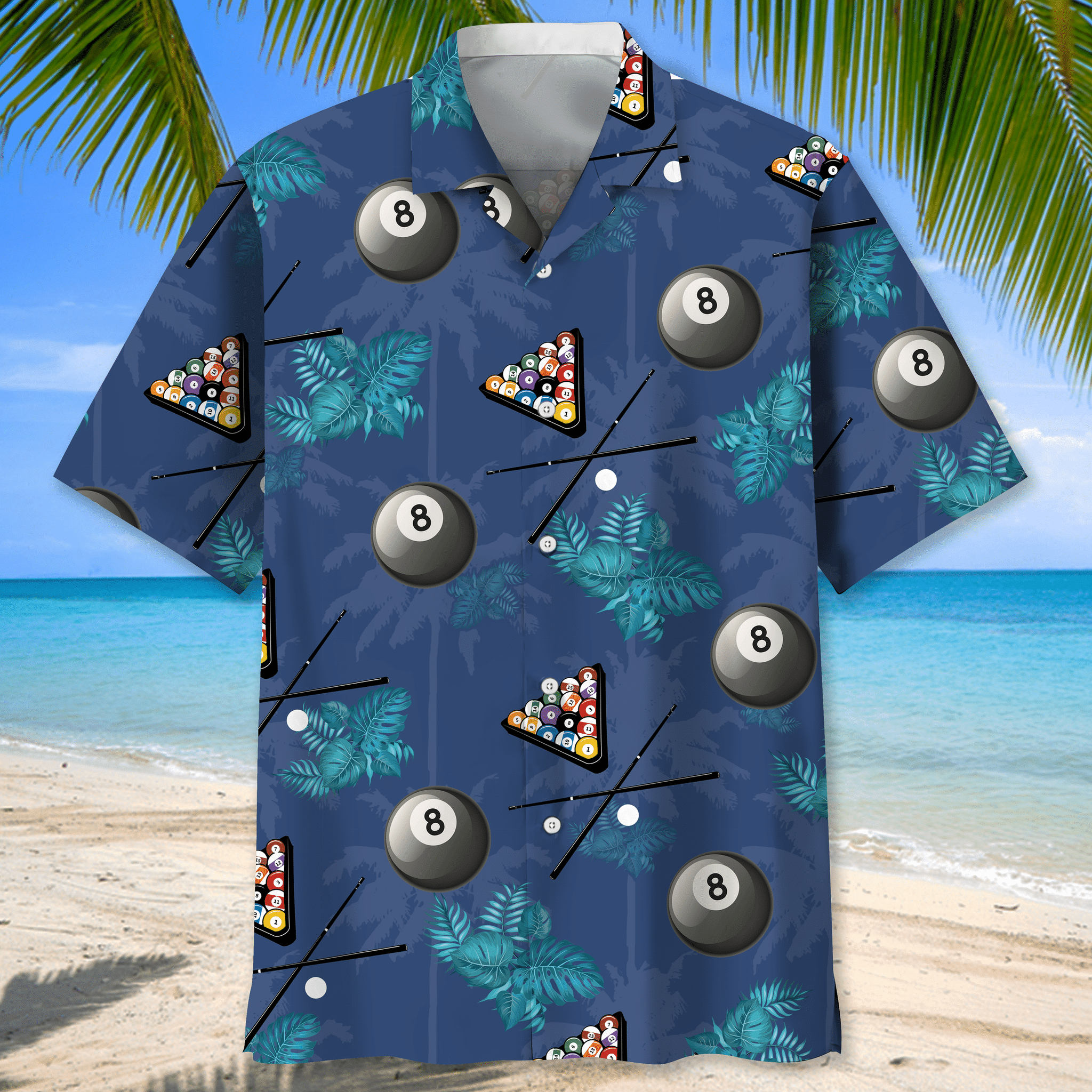 Billiard tropical Hawaiian shirt 1