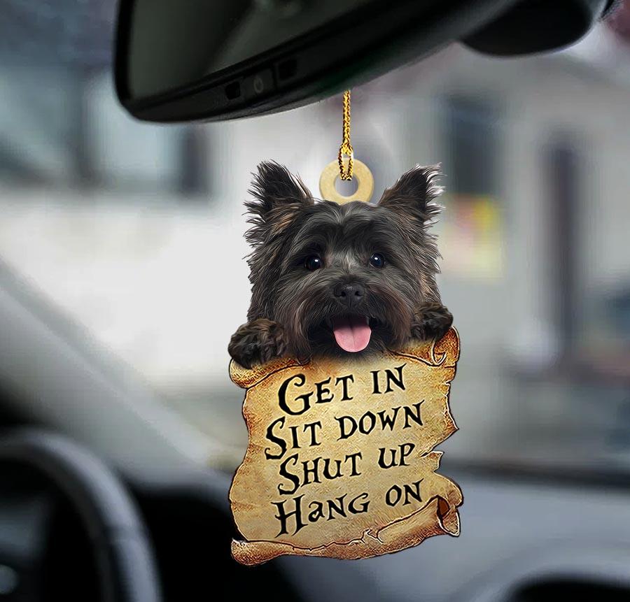 Cairn Terrier get in sit down shut up hang out ornament1