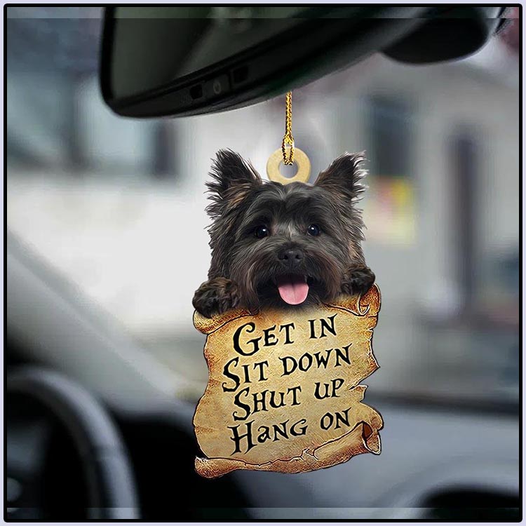 Cairn Terrier get in sit down shut up hang out ornament4