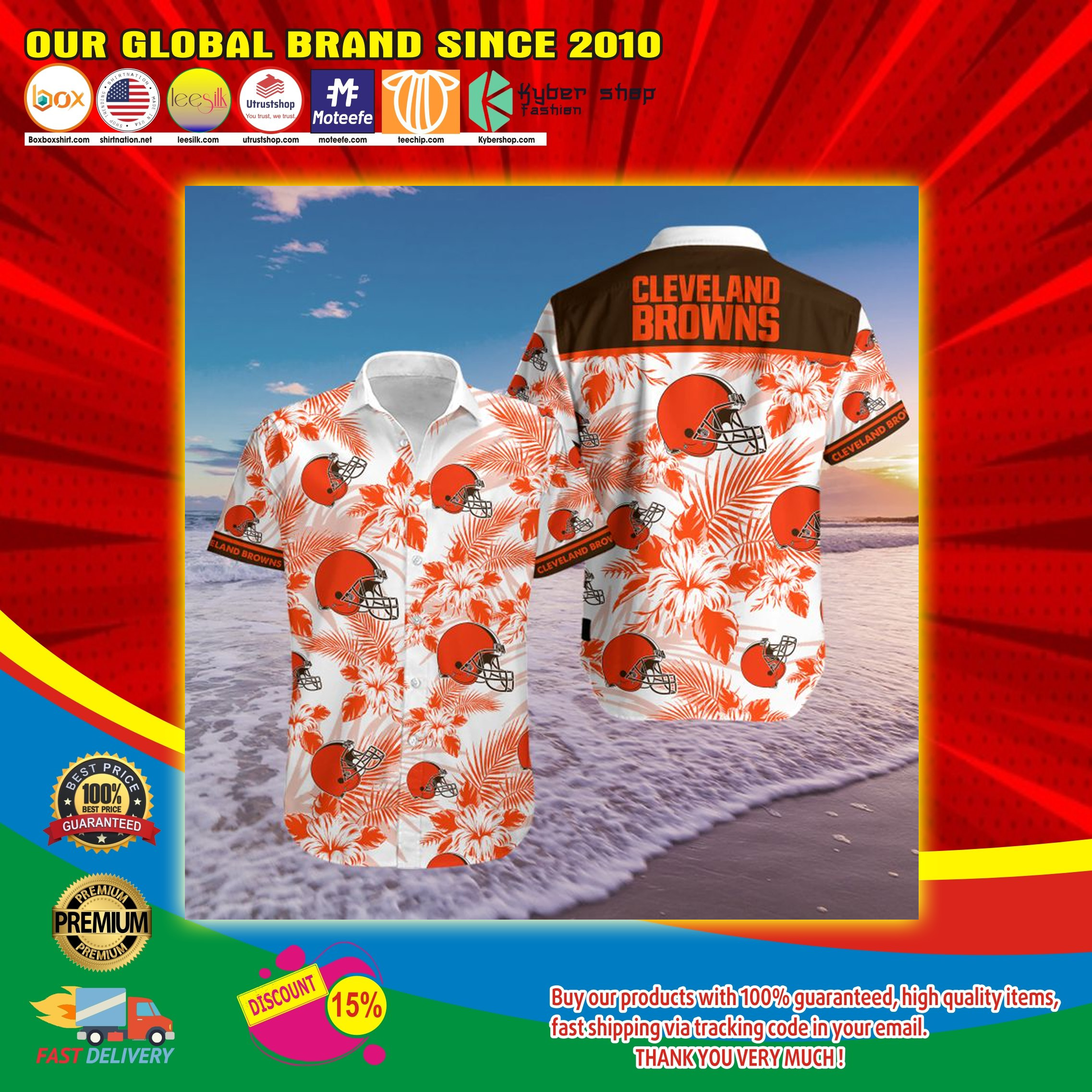 Cleveland Browns Summer Outfit Hawaiian Shirt1