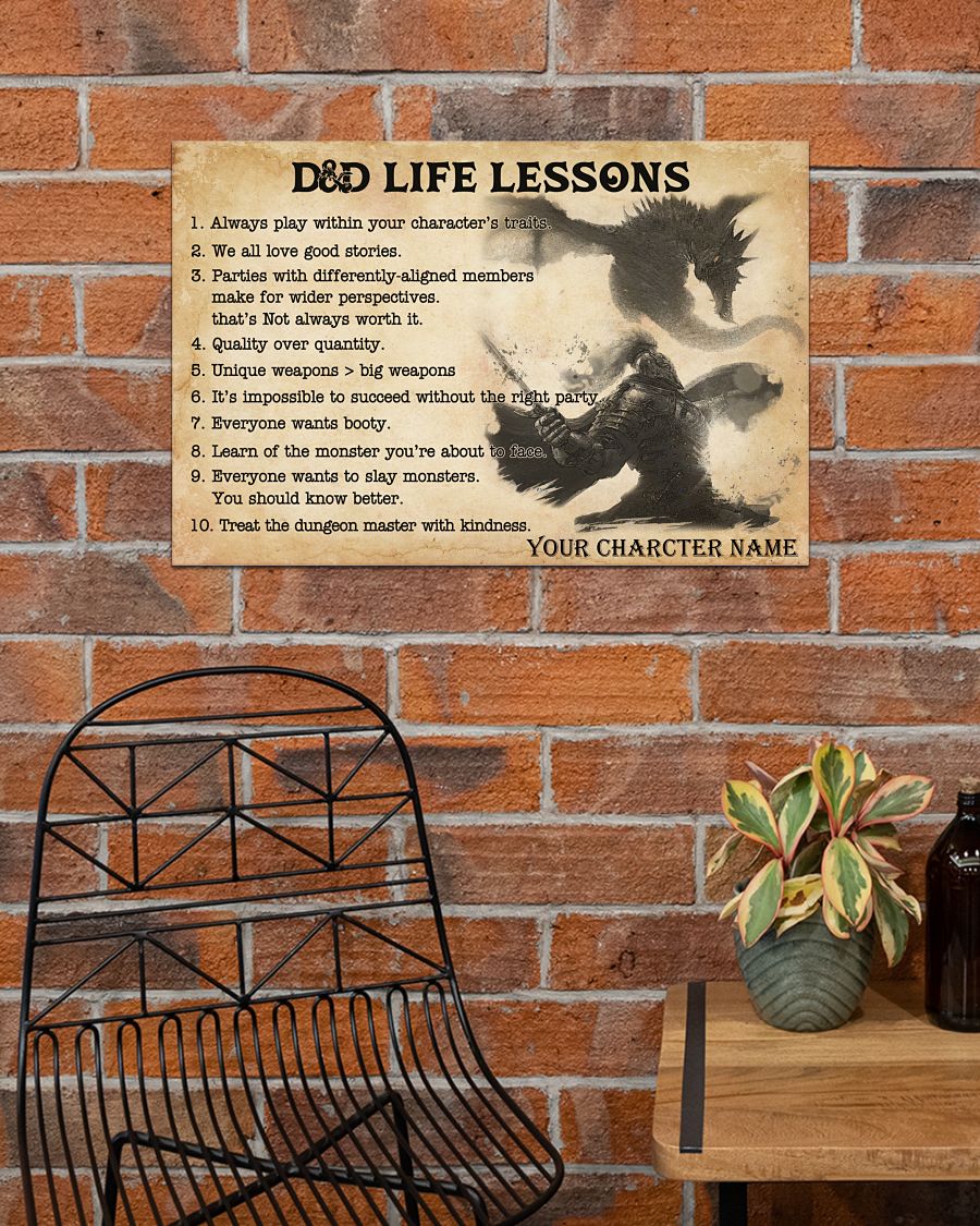 DD life lesson custom name poster 3
