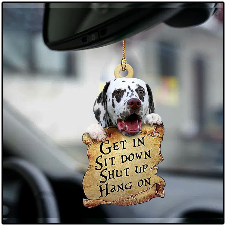 Dalmatian get in sit down shut up hang out ornament4