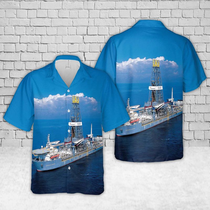Drillship Discoverer Enterprise Transocean Hawaiian Shirt and short