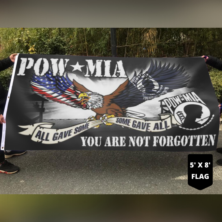 Eagle Pow Mia all gave some some gave all flag 2