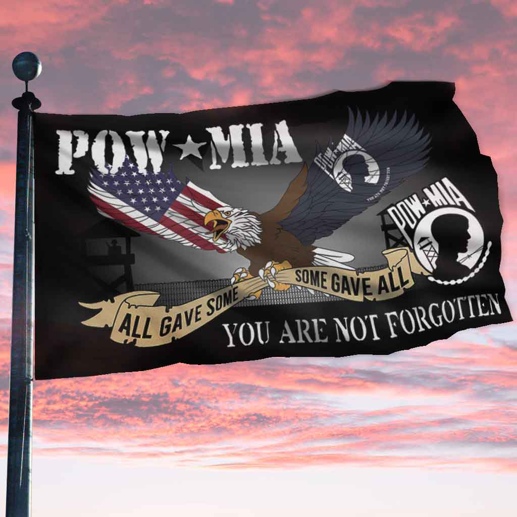 Eagle Pow Mia all gave some some gave all flag
