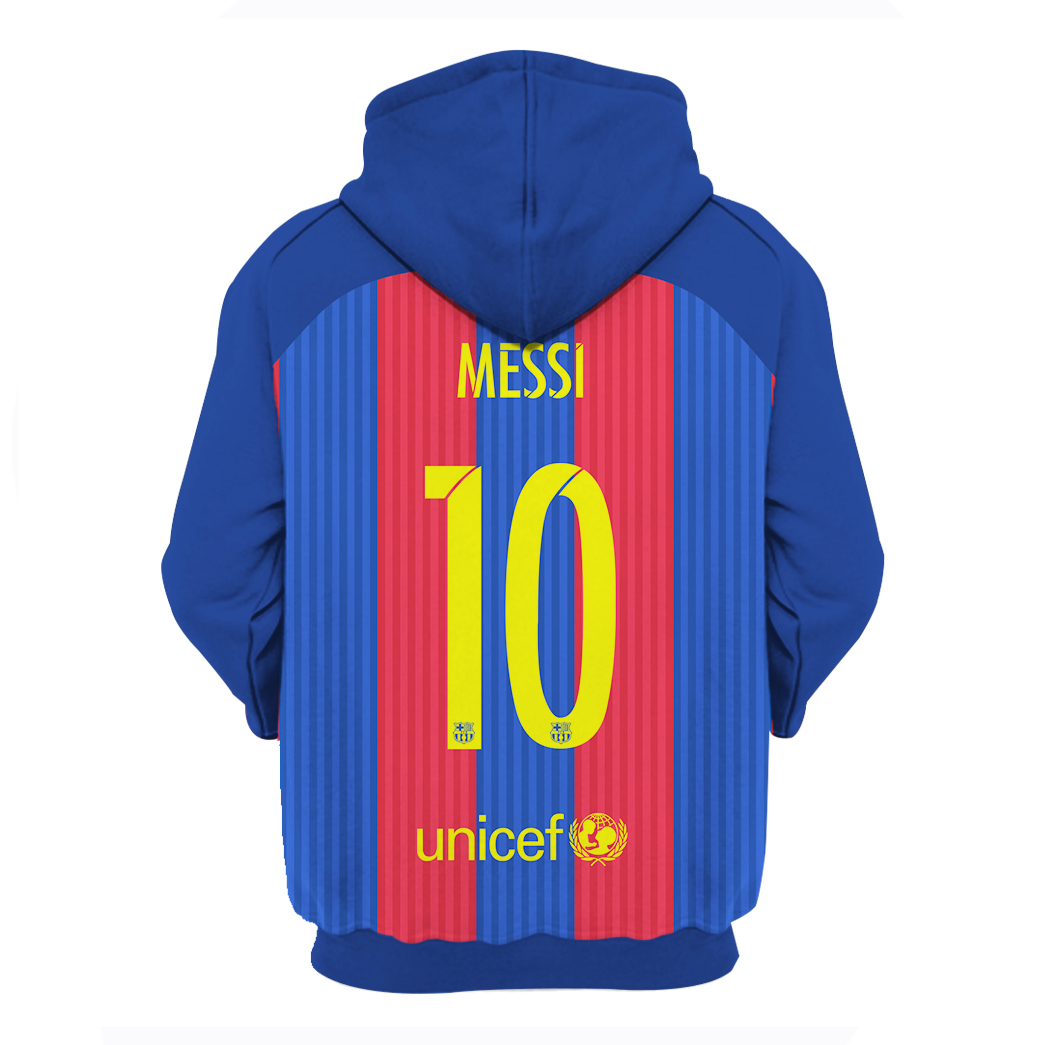 FC Barcelona Messi thank you for the memoris 3d hoodie and shirt 1