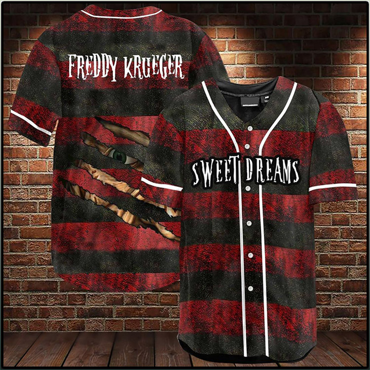 Freddy Krueger Sweet Dreams Baseball Jersey Shirt2