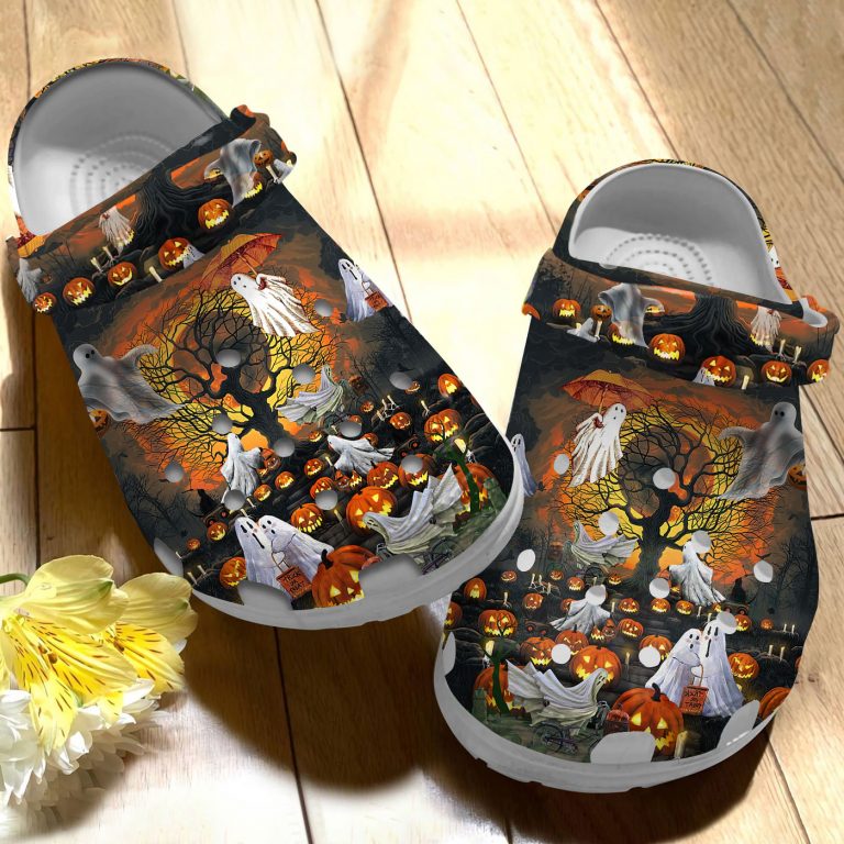God Pumpkin Halloween clog crocband shoes 4
