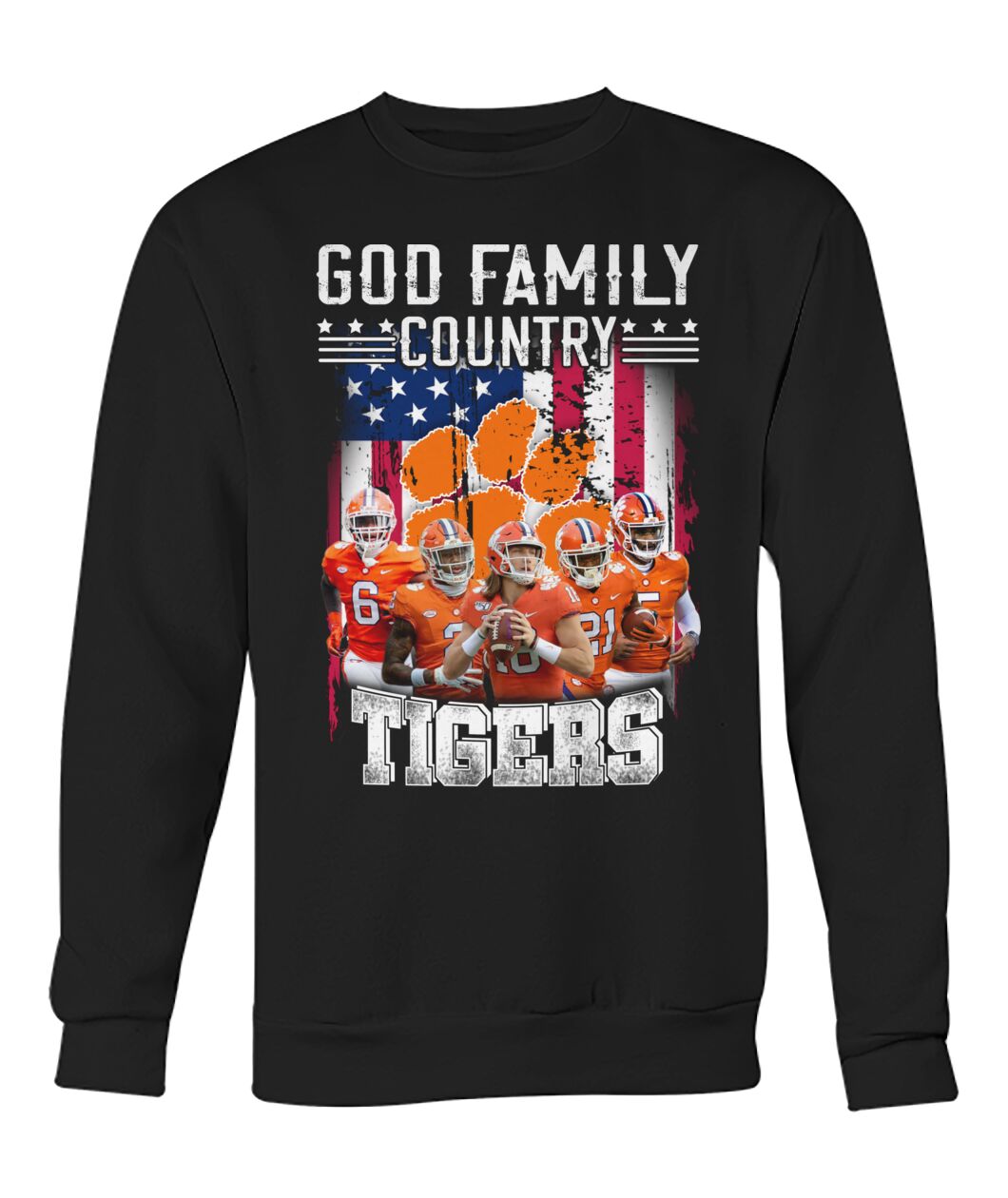 God family country Tigers Clemsion Tide 3d hoodie and shirt 1