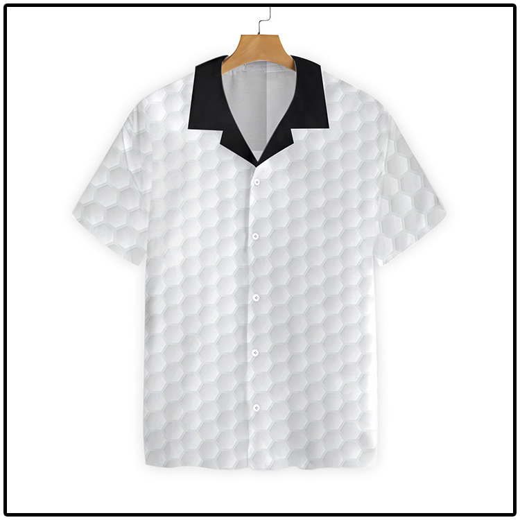 Golf Ball Texture Hawaiian Shirt4
