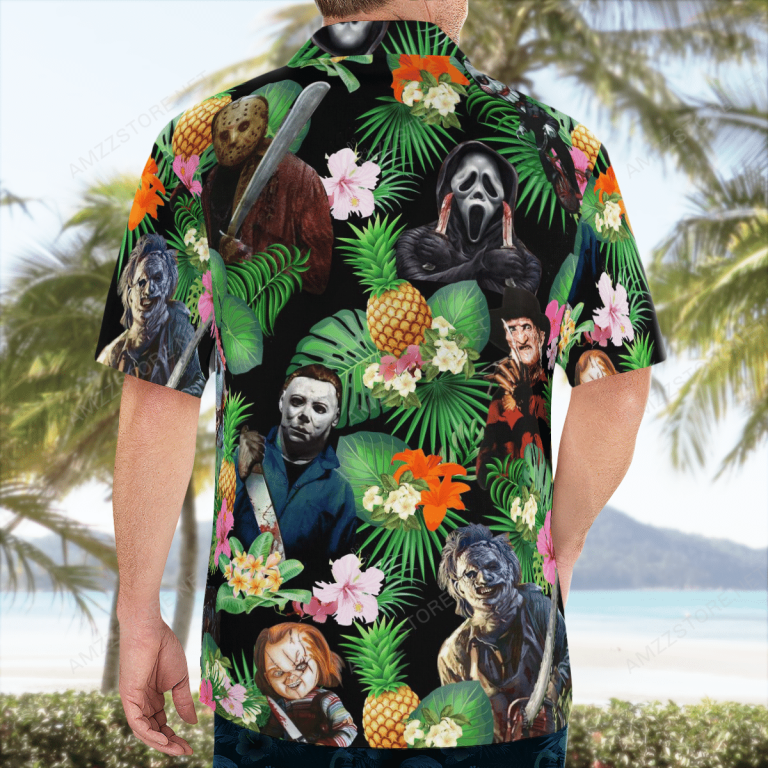 Halloween horror character Hawaiian shirt 3