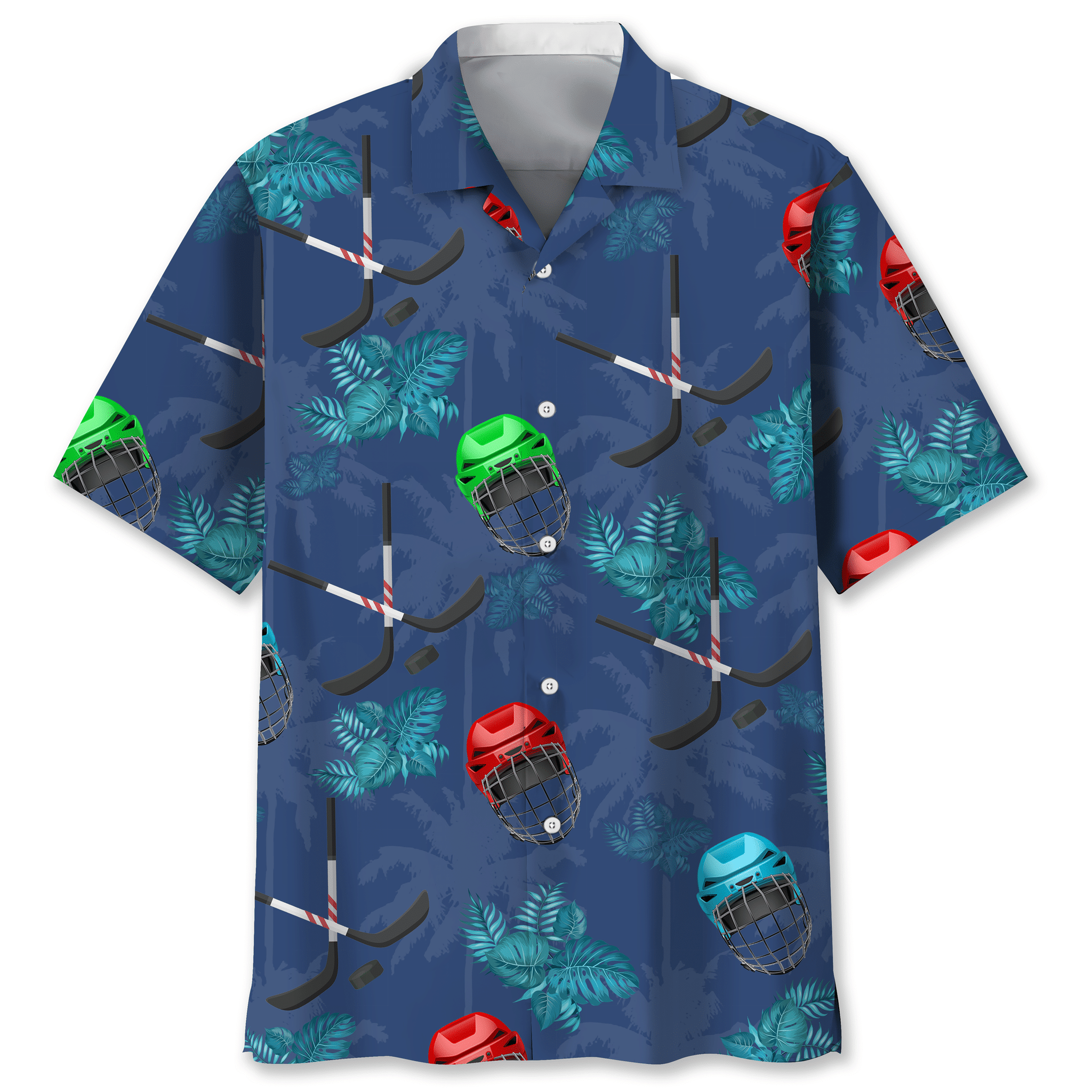 Hockey tropical Hawaiian shirt