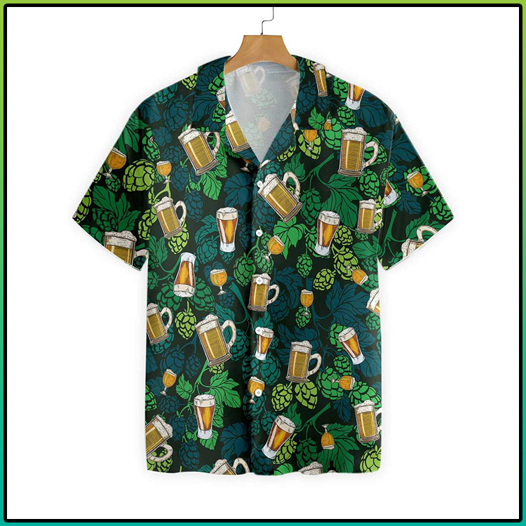 Hop Cones Beer Glass Hawaiian Shirt 4