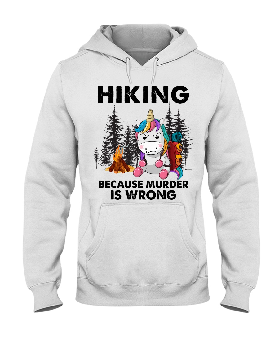 Horse Hiking Because Murder Is Wrong Shirt