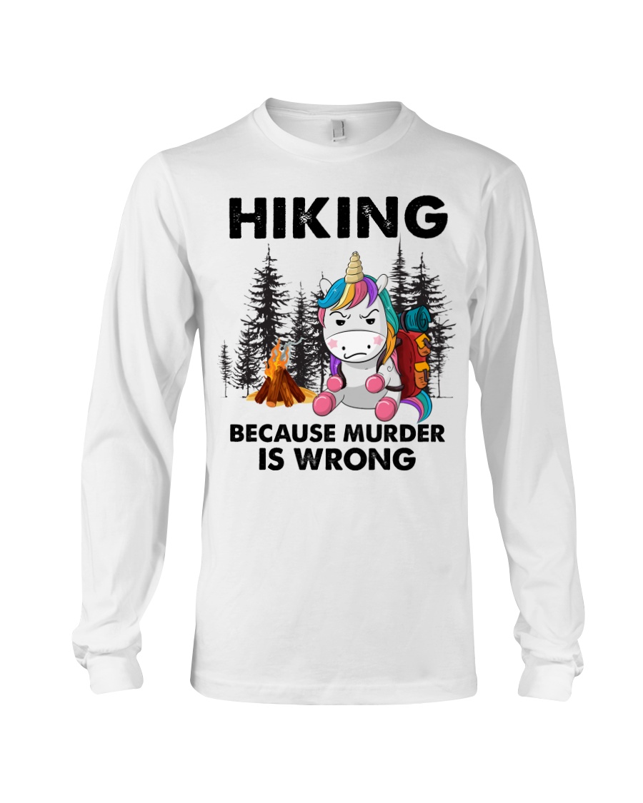 Horse Hiking Because Murder Is Wrong Shirt0