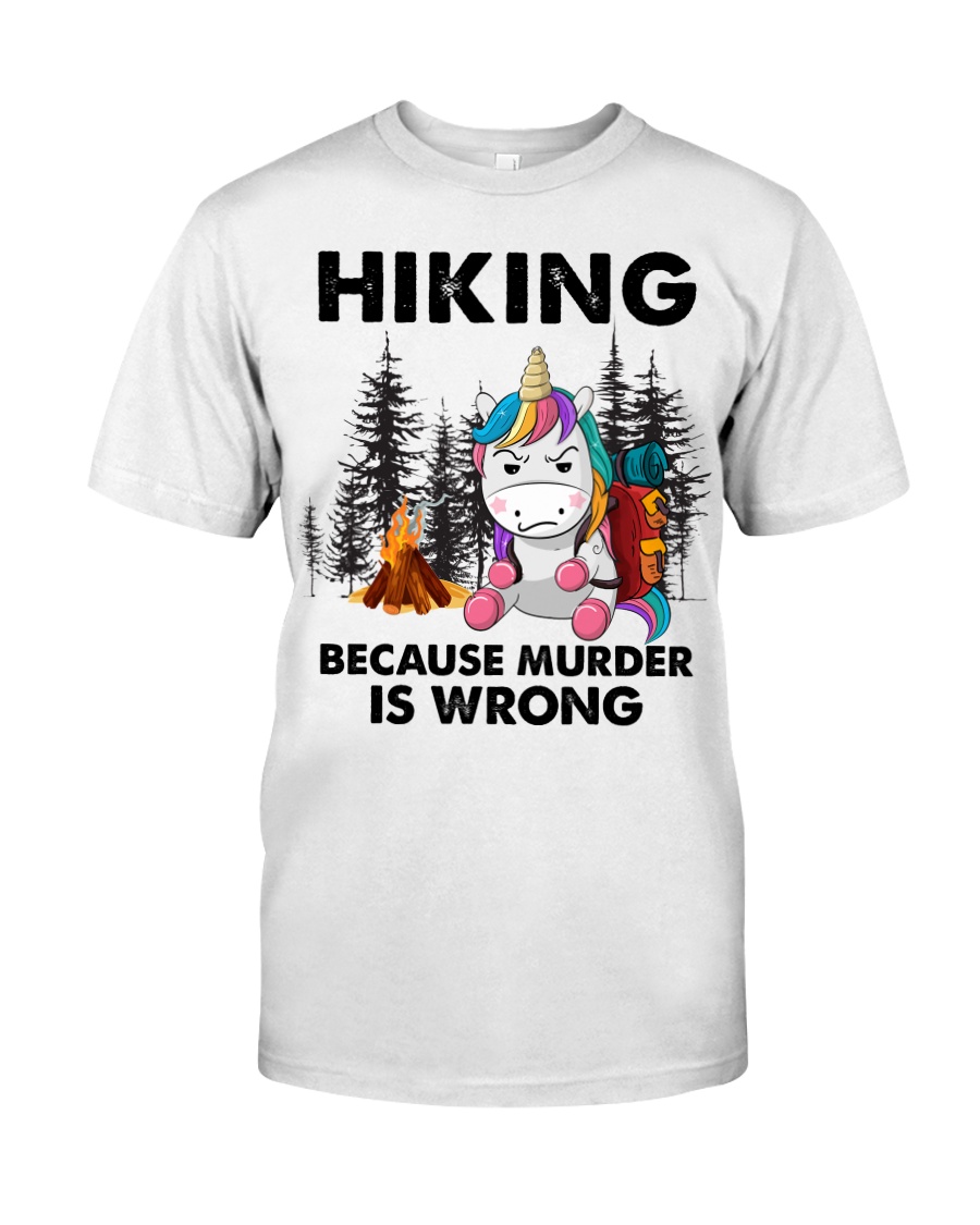 Horse Hiking Because Murder Is Wrong Shirt1