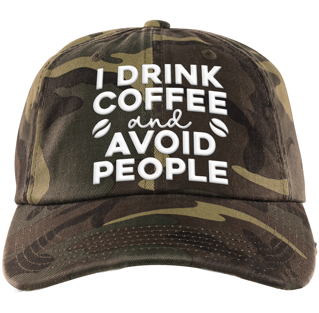 I drink coffee and avoid people hat cap 2