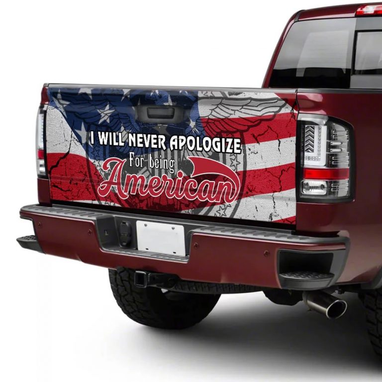 I will never apologize for being American decal sticker wrap 3