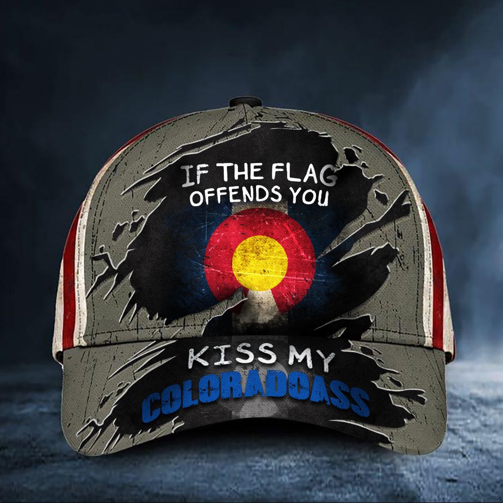 If The Flag Offends You Kiss My Coloradoass Cap Hat