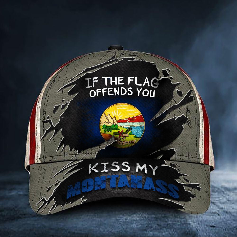 If The Flag Offends You Kiss My Montanass Cap