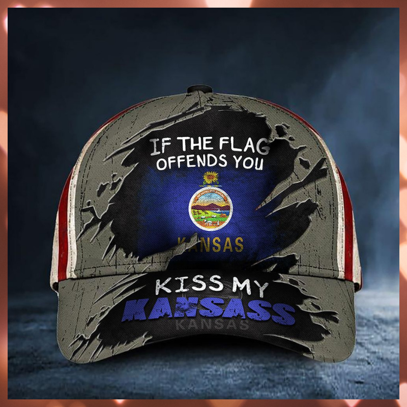 If You Flag Offends You Kiss My Kansass Cap 1