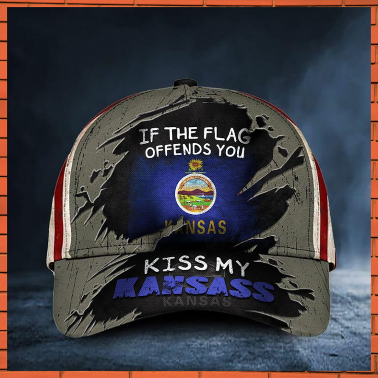 If You Flag Offends You Kiss My Kansass Cap 2