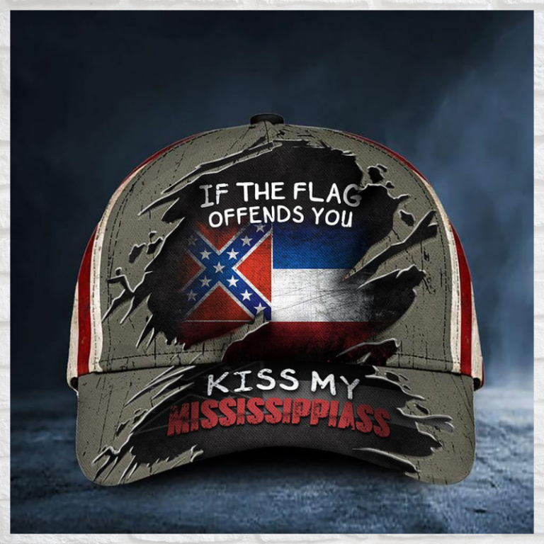 If You Flag Offends You Kiss My Mississippiass cap 2