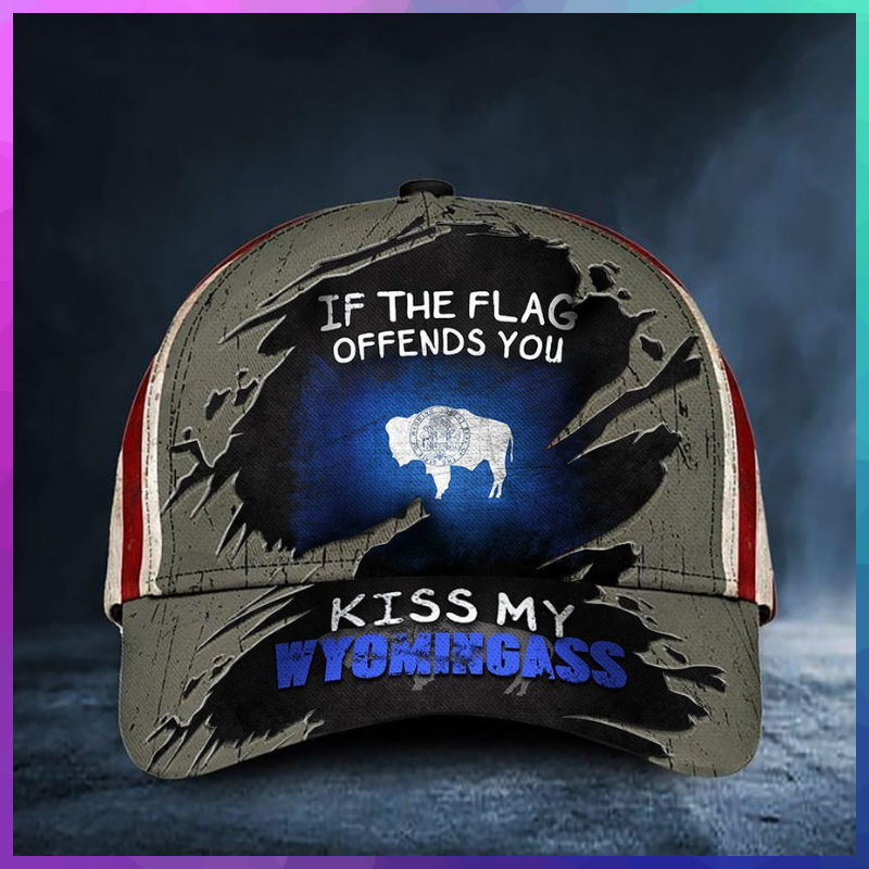 If the Flag Offends You Kiss My Wyomingass Cap 1